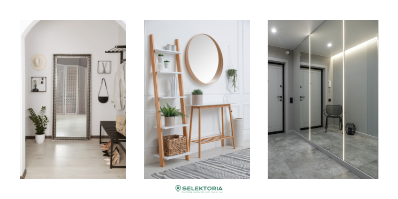 grote spiegels in de hal voorbeelden